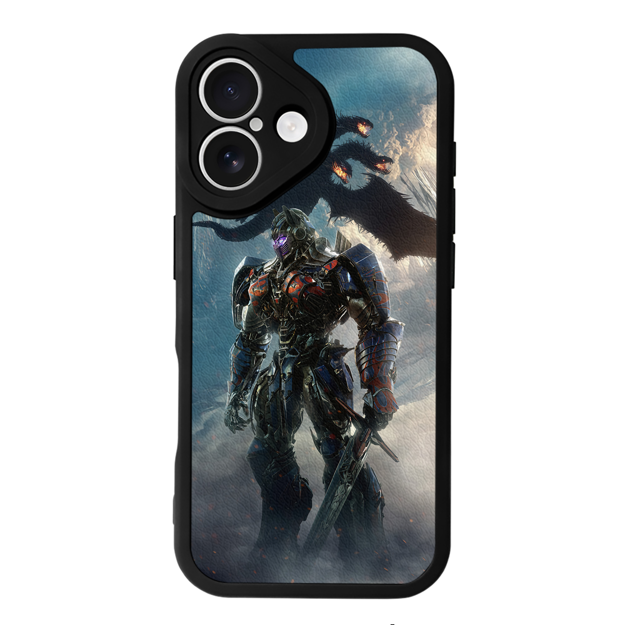 （画像用） Transformers トランスフォーマー 【iPhone 16シリーズ対応】シリコンスマホケース（レザー調） 材質：シリコン